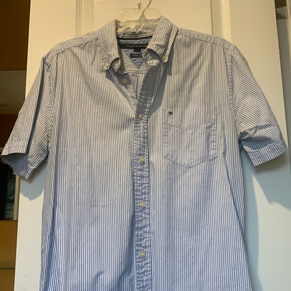 Tommy Hilfiger Mens S/S Button Down Shirt - Picture 1 of 4